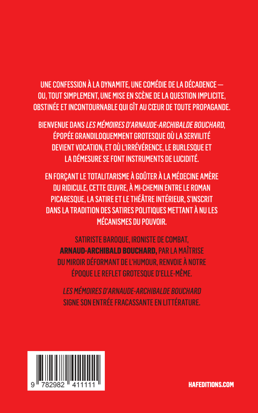 Les Mémoires d'Arnaude-Archibalde Bouchard